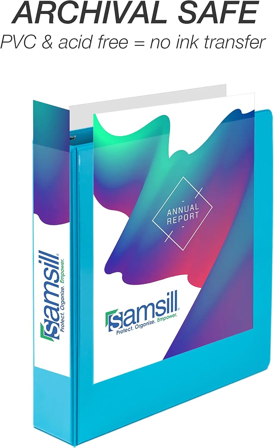 SAMSILL Durable D-Ring View Binders, 3-Ring