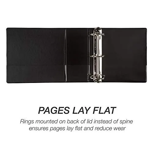 SAMSILL Durable D-Ring View Binders, 3-Ring
