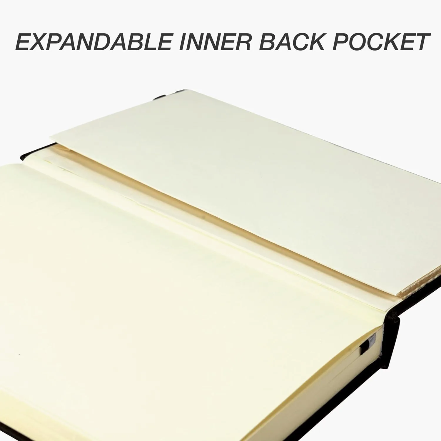 Samsill Classic Hardcover Notebook, 240 Lined Pages, Black, 5.25 x 8.25 in