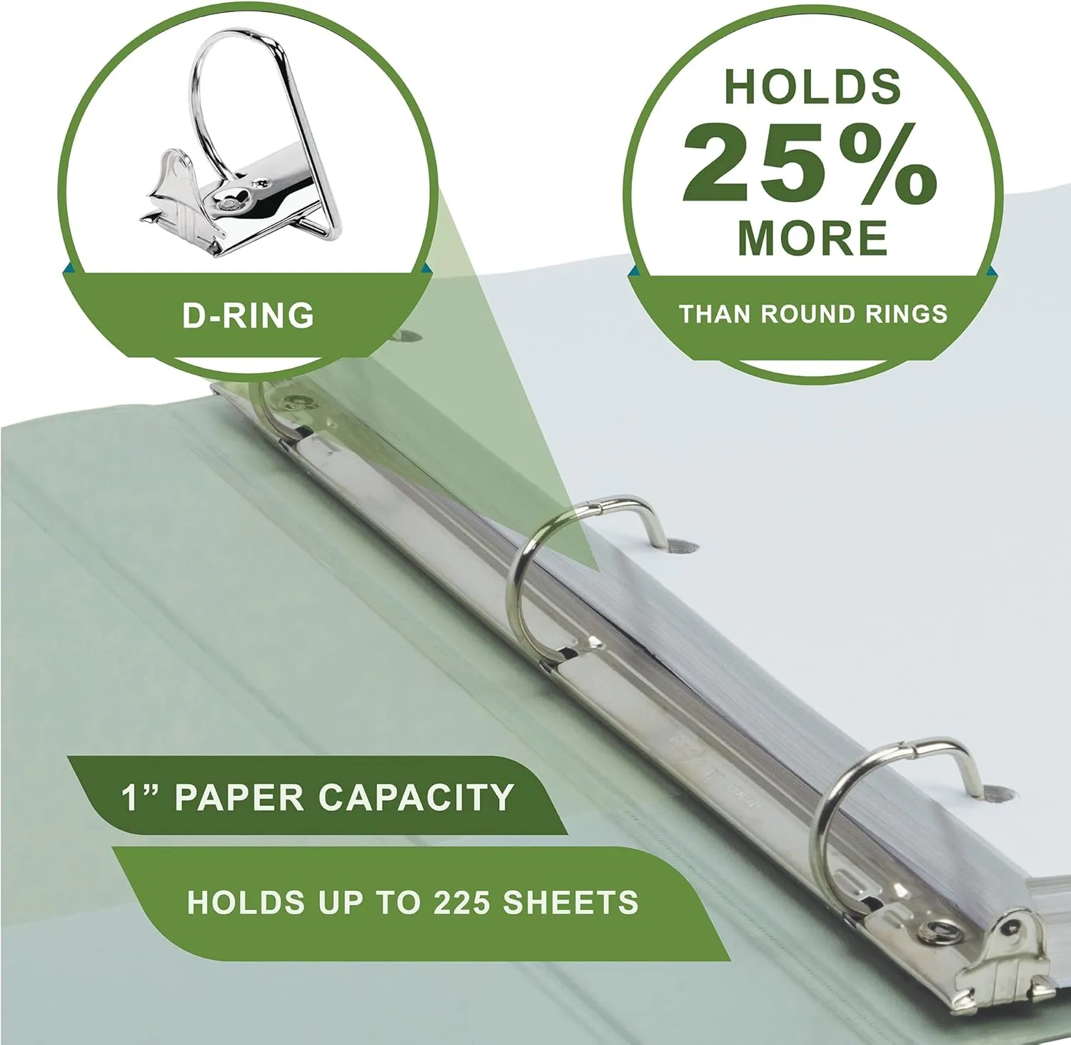 SAMSILL EarthChoice Plant-Based View Binders (3-Ring)