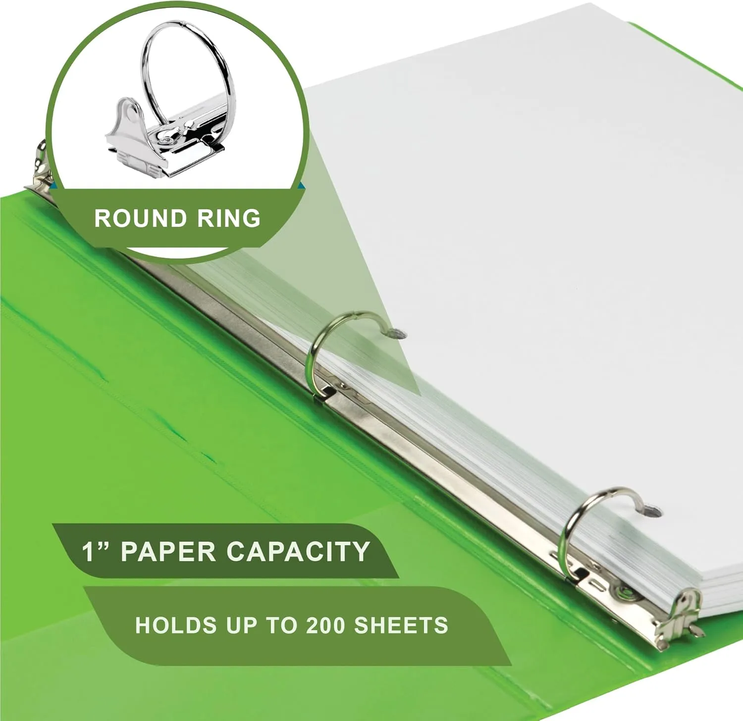 SAMSILL EarthChoice Plant-Based View Binders (3-Ring)