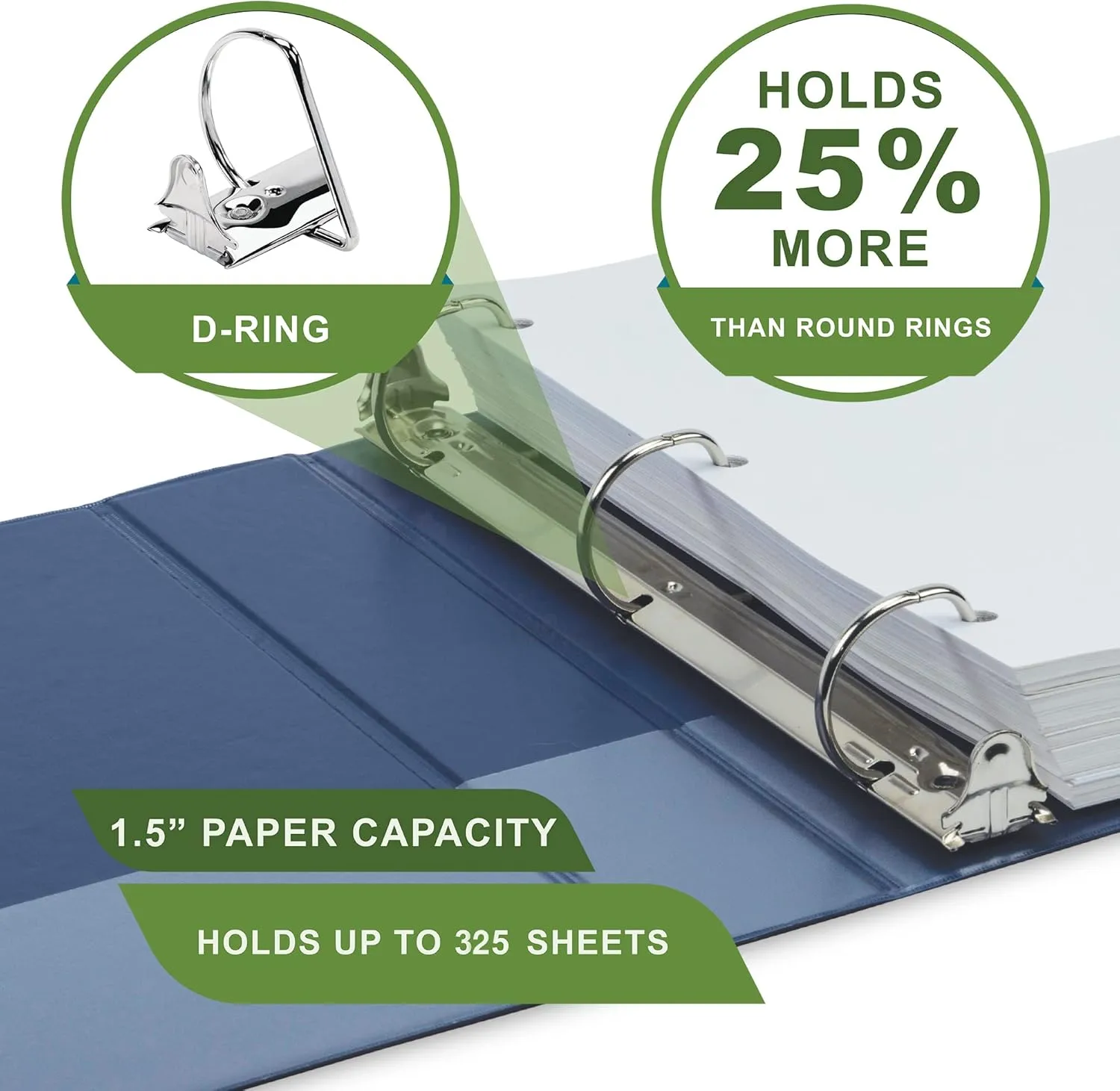 SAMSILL EarthChoice Plant-Based View Binders (3-Ring)