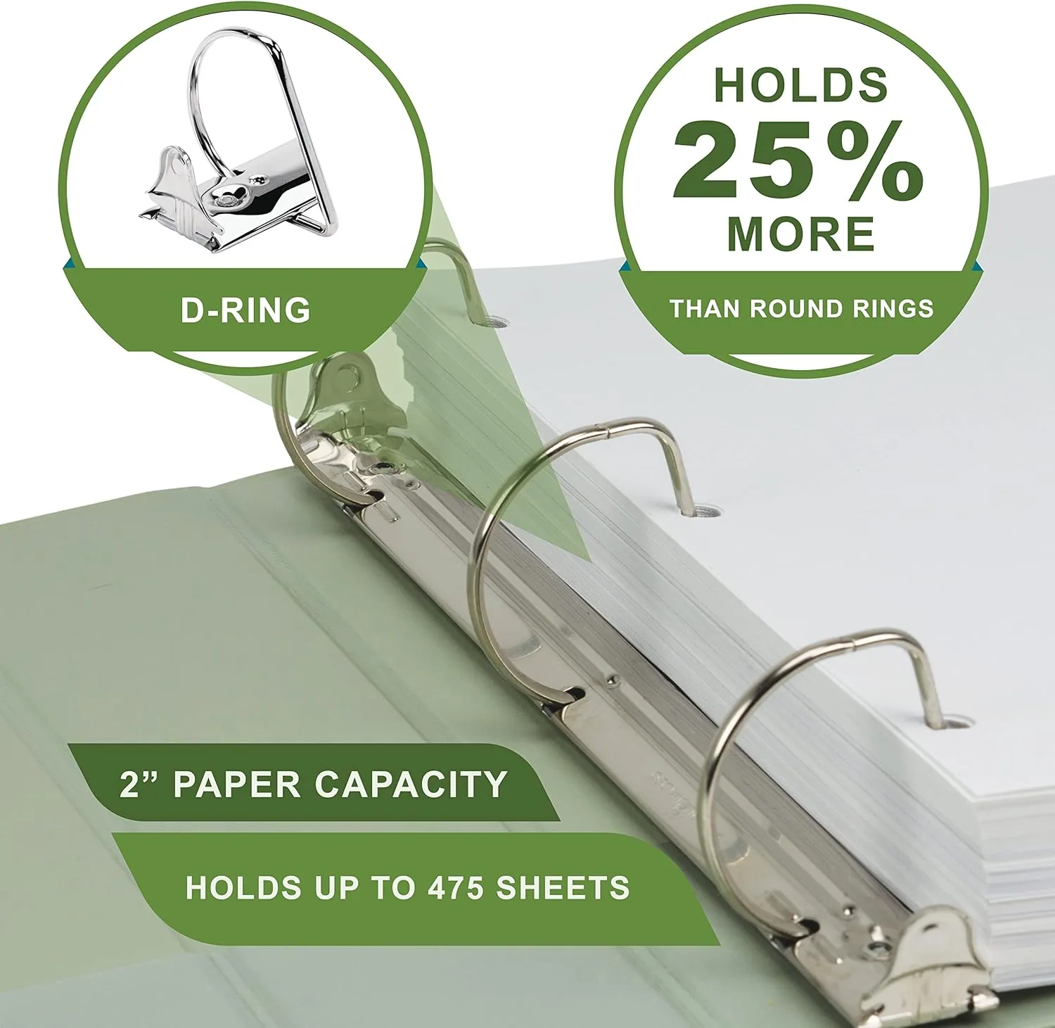 SAMSILL EarthChoice Plant-Based View Binders (3-Ring)