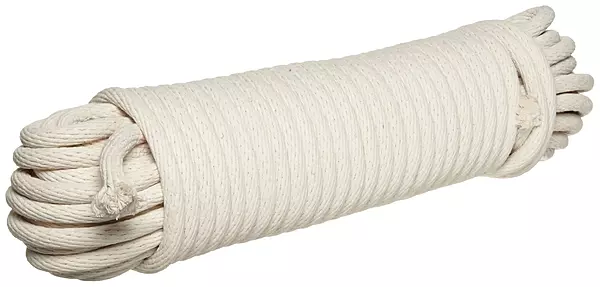 Small Parts 004032001060 Cotton Tiger Sash Cord in Hank, #16, 1/2" Diameter, 100' Length, 800 lbs Strength