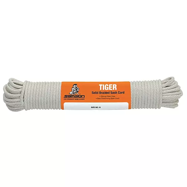 Tiger 185lbs Load Capacity, 3/16" Diameter, 100' Length, White Color, Size Group 6