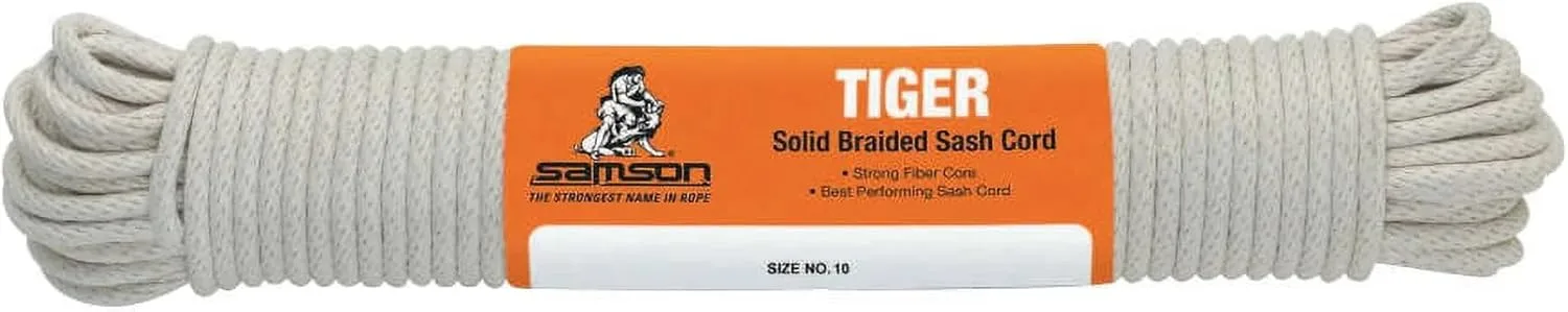 Tiger 185lbs Load Capacity, 3/16" Diameter, 100' Length, White Color, Size Group 6