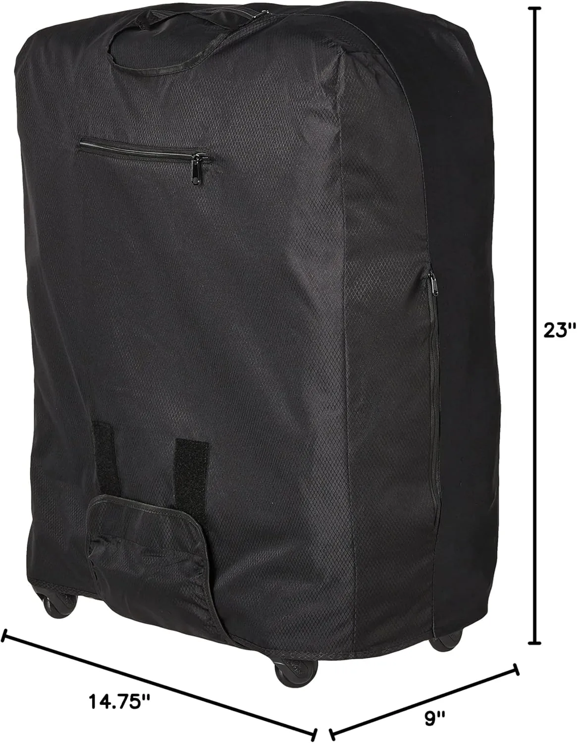 Samsonite Foldable Luggage Cover, 7 7/8inH x 7 1/8inW x 1 9/16inD, Black