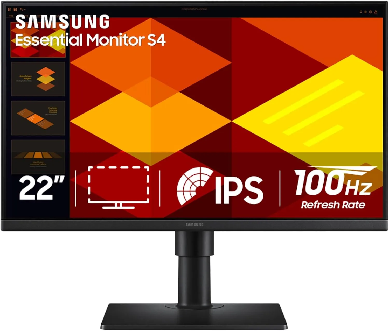 Samsung S40GD Borderless Business Monitor with IPS Panel, 100Hz Refresh Rate, Eye Saver Mode, Game Picture Mode