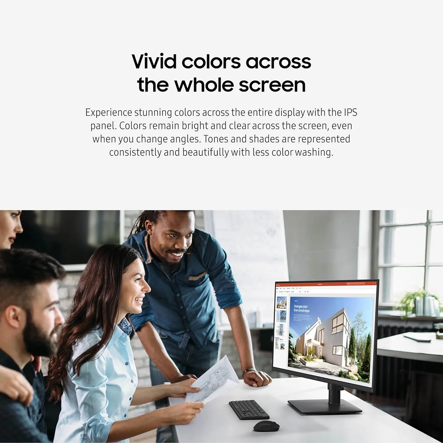 Samsung S40GD Borderless Business Monitor with IPS Panel, 100Hz Refresh Rate, Eye Saver Mode, Game Picture Mode