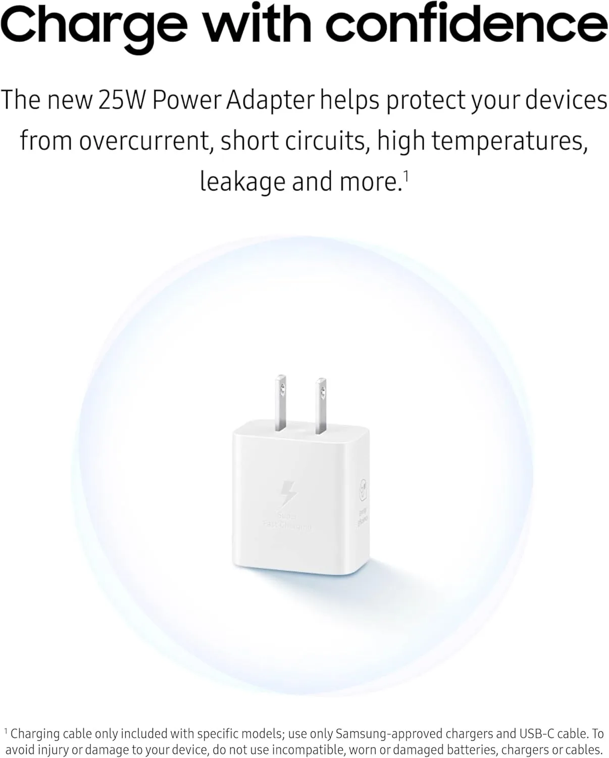 Samsung 25W Power Adapter USB Type-C Wall Charger