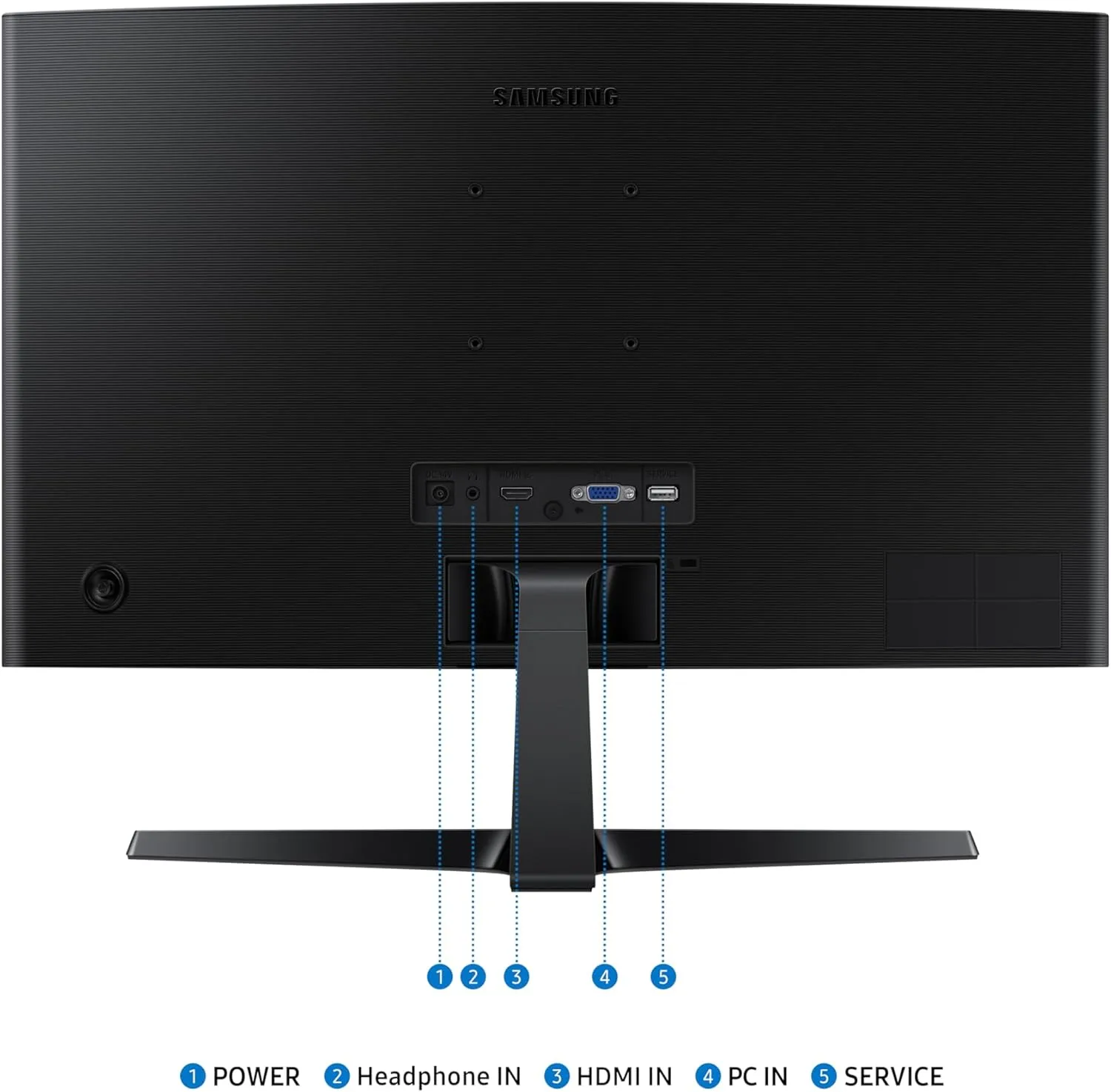 Samsung S3 S36GD 27" 100 Hz Curved Monitor - LS27D368GANXZA
