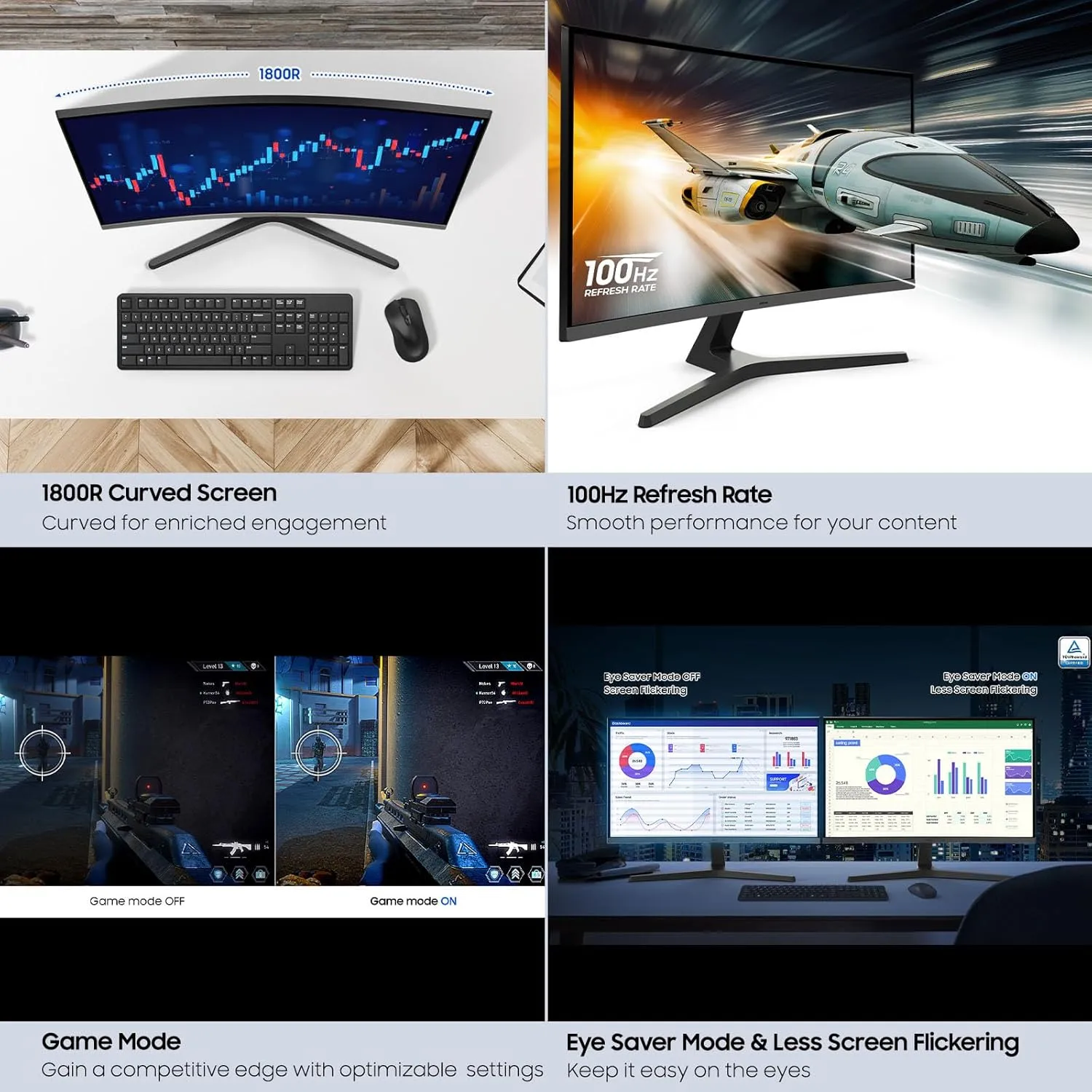 Samsung 27-inch S3 (S39GD) FHD 100Hz Curved Monitor LS27D396GANXZA