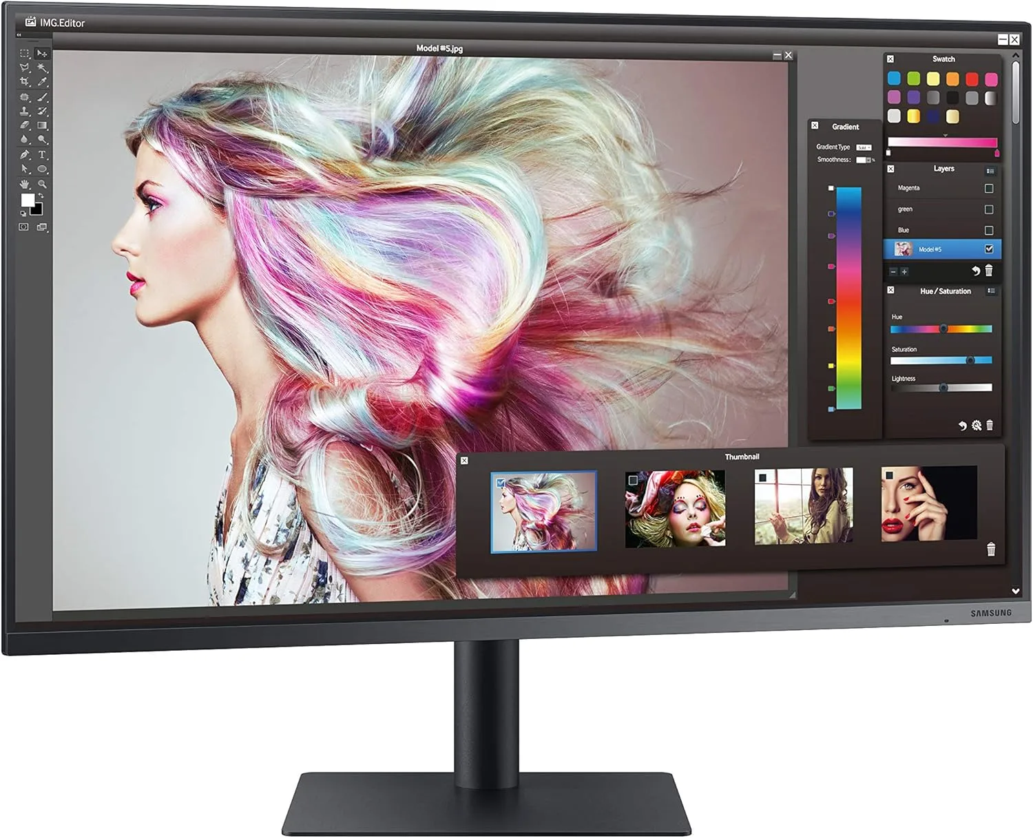SAMSUNG TU87F Series 32-Inch Viewfinity 4K UHD Pro Monitor, VA Panel, 60Hz, 5ms, HDR10, sRGB, HDMI, Dual 4K Display