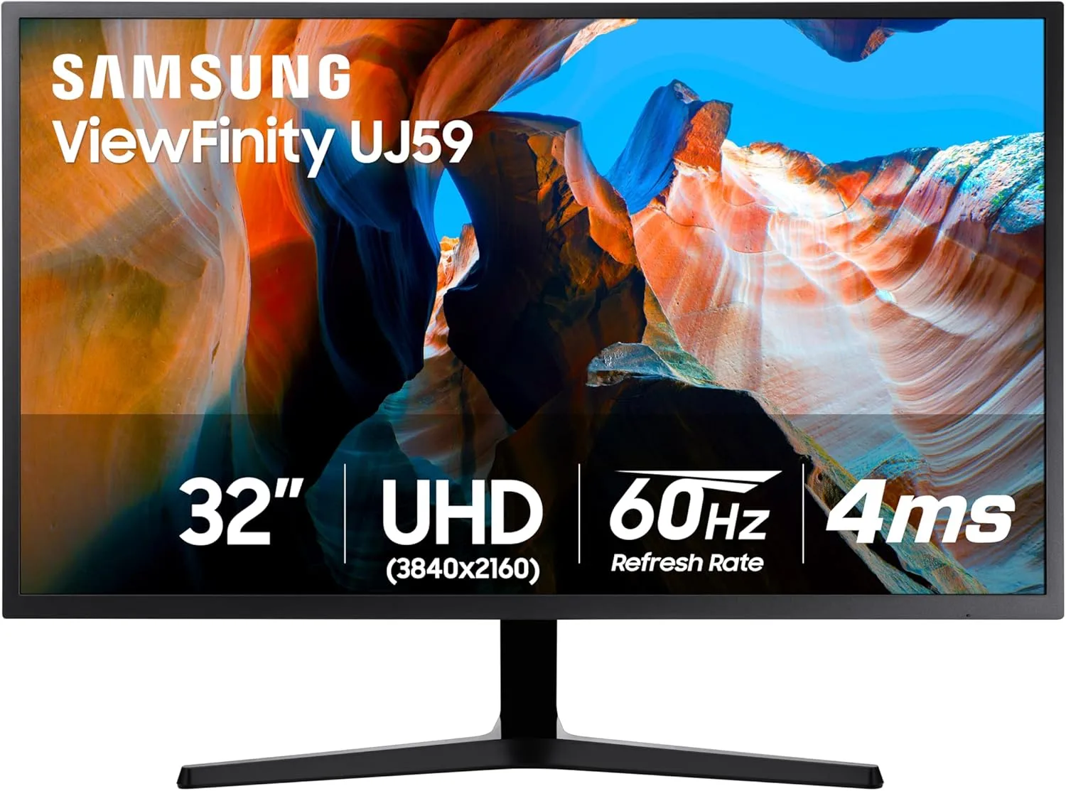 SAMSUNG 32in UJ59 Series 4K UHD 31.5in Computer Monitor - LU32J590UQNXZA