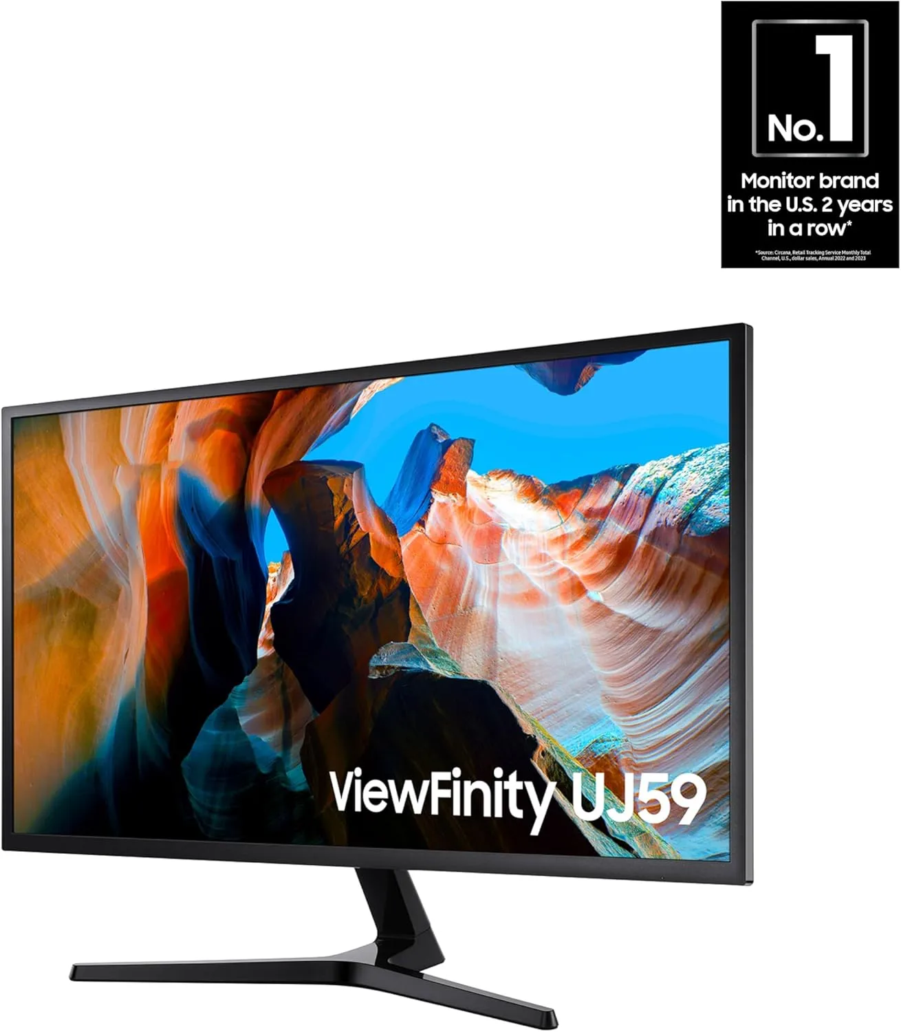 SAMSUNG 32in UJ59 Series 4K UHD 31.5in Computer Monitor - LU32J590UQNXZA