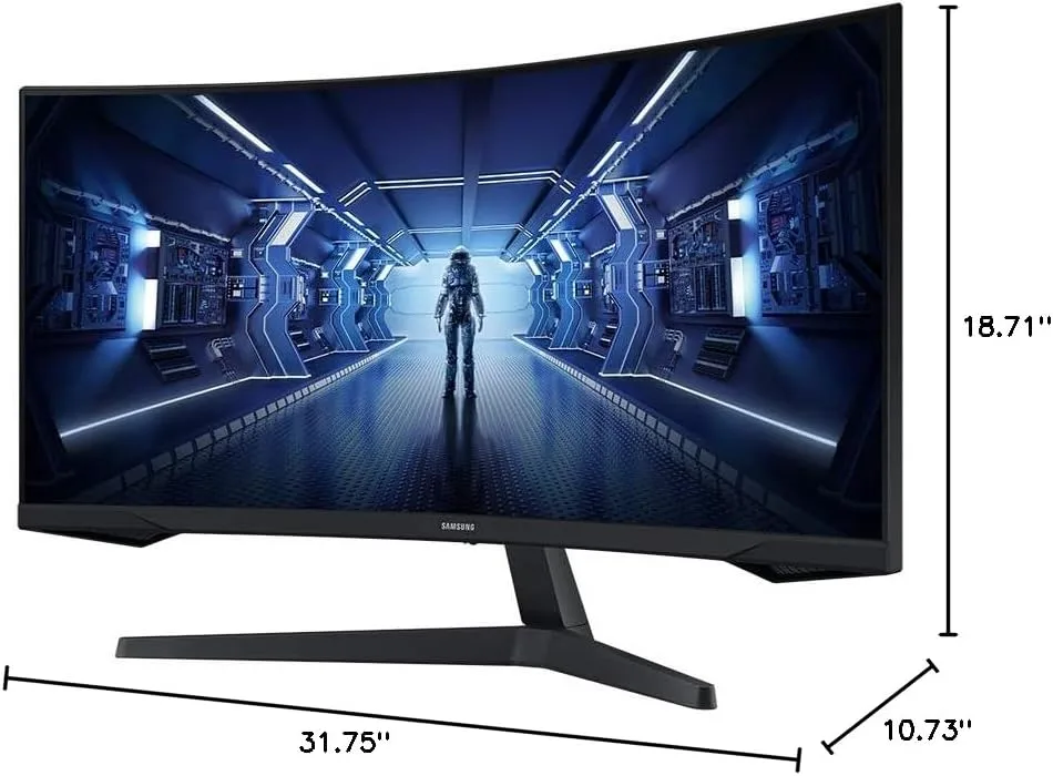 SAMSUNG 34" Odyssey G5 Ultra-Wide Curved Gaming Monitor 3440x1440 165Hz