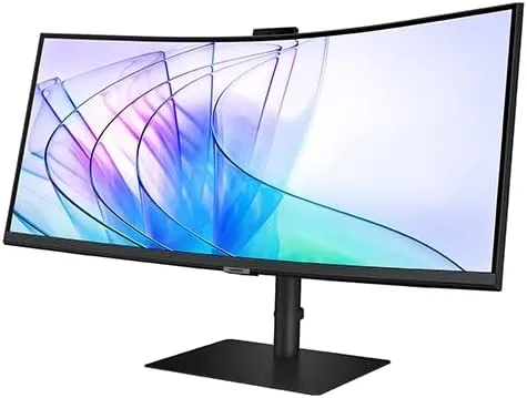 SAMSUNG 34” ViewFinity S65VC Ultrawide QHD Curved Monitor with FHD Camera
