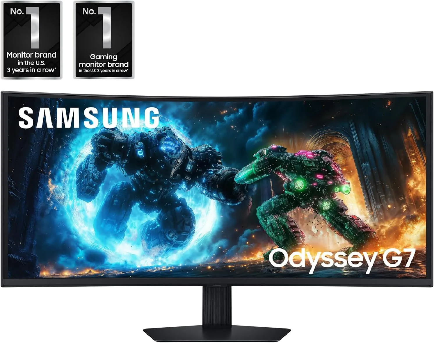 Samsung 40" Odyssey G7 (G75F) WUHD Curved Gaming Monitor 180Hz 1ms