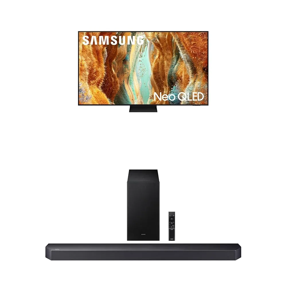 Samsung 55-Inch Neo QLED QN70F 4K Mini LED Smart TV (2025) with Q600F Soundbar