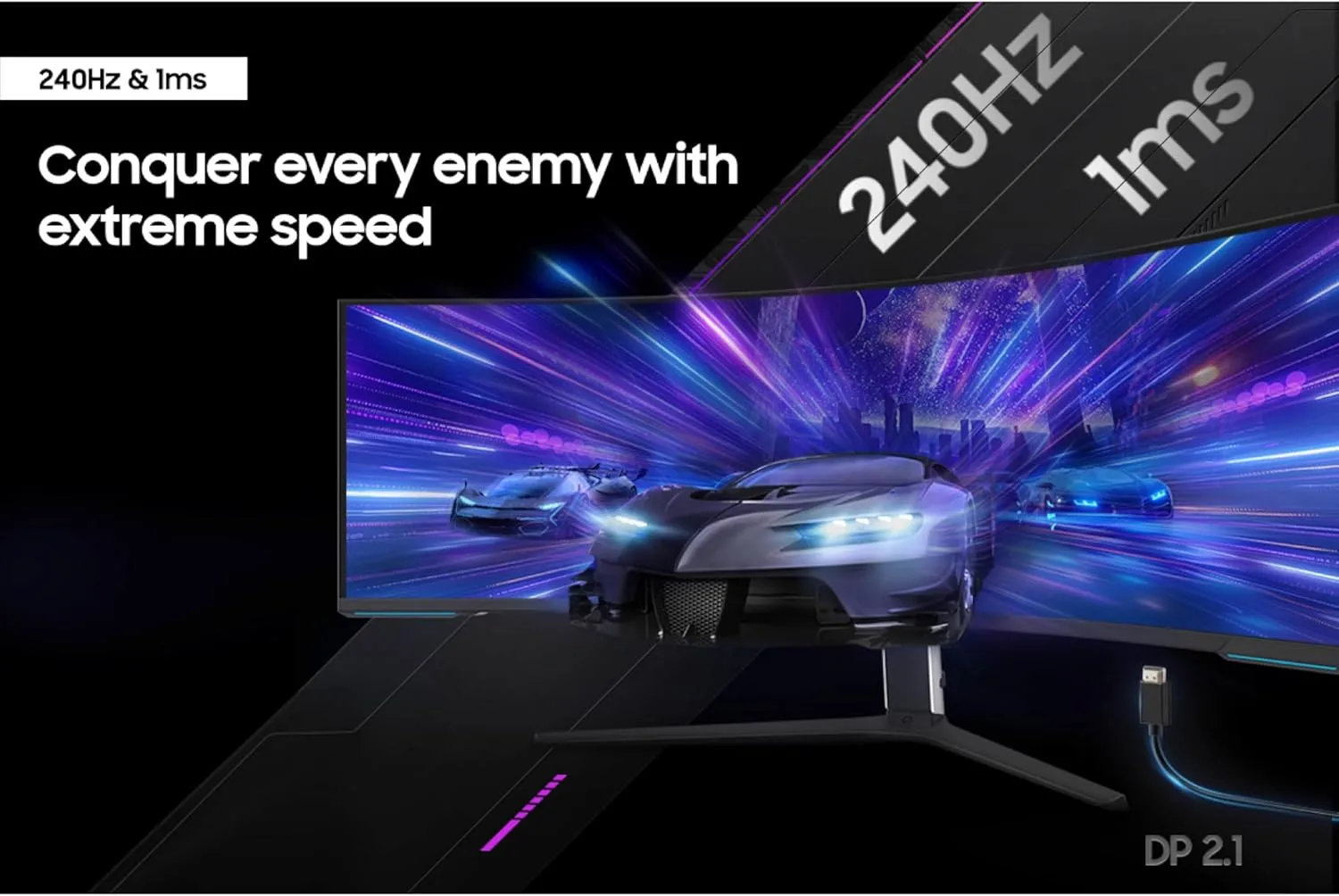 SAMSUNG 57" Odyssey Neo G9 Dual UHD Curved Gaming Monitor 240Hz 1ms