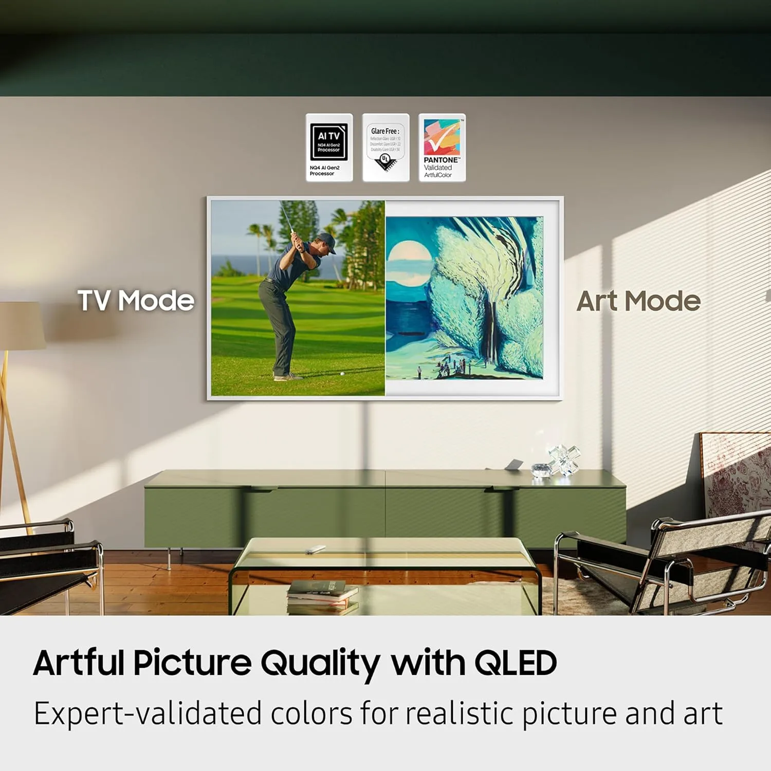 Samsung The Frame (2025) - QLED Smart TVs & Customizable Bezels