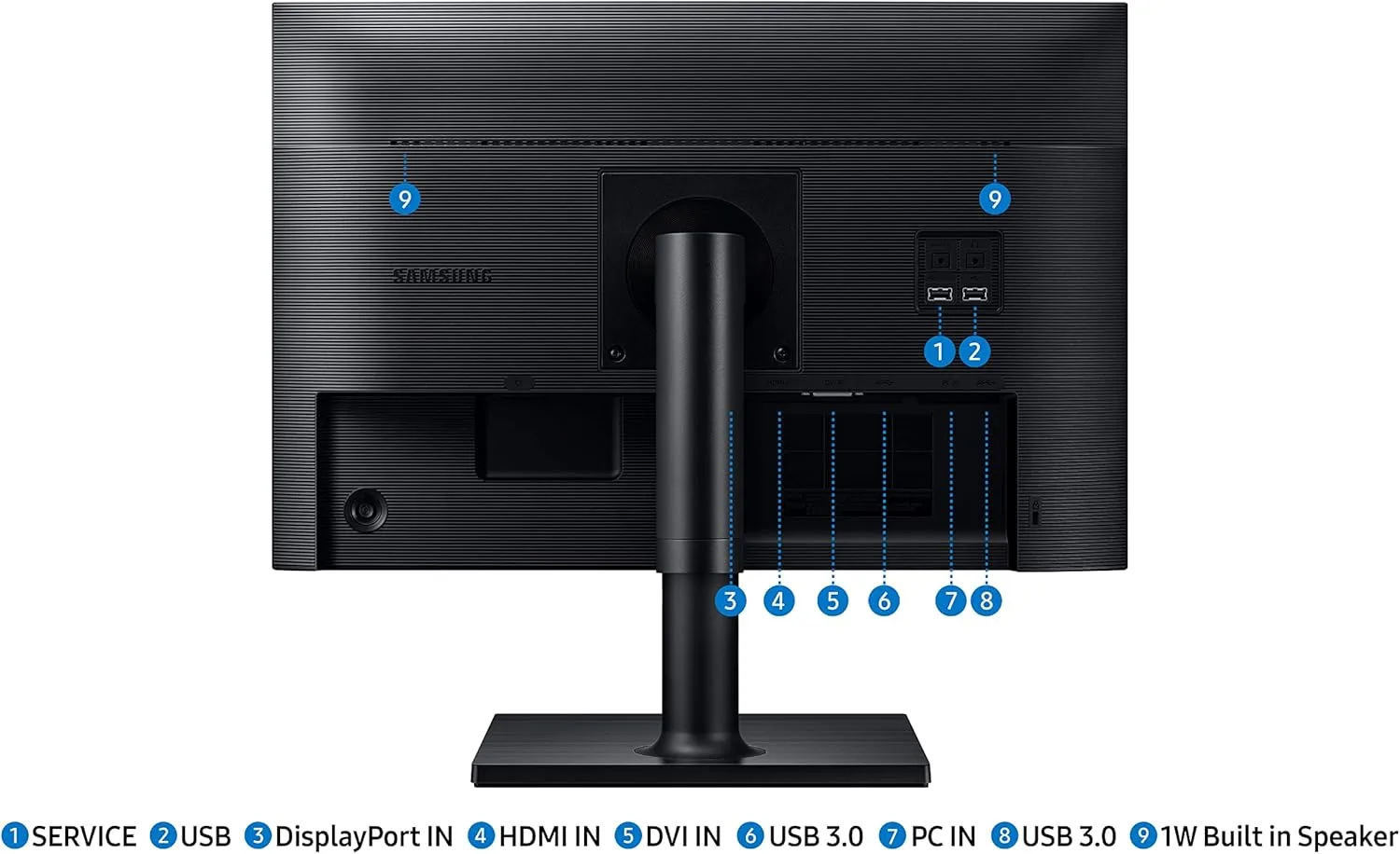 SAMSUNG FT45 Series 24-Inch IPS Business Monitor