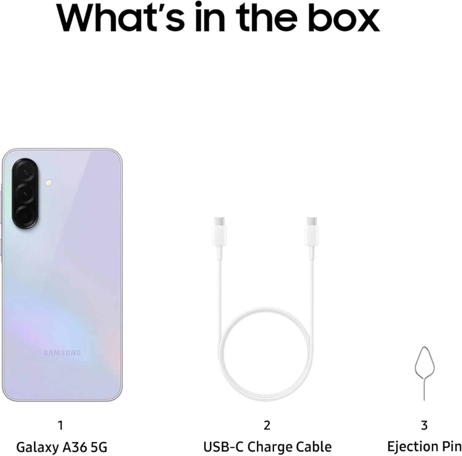 Samsung Galaxy A36 5G A Series, 128GB Unlocked Android Smartphone, AMOLED Display, Rugged Design, 5G Connectivity