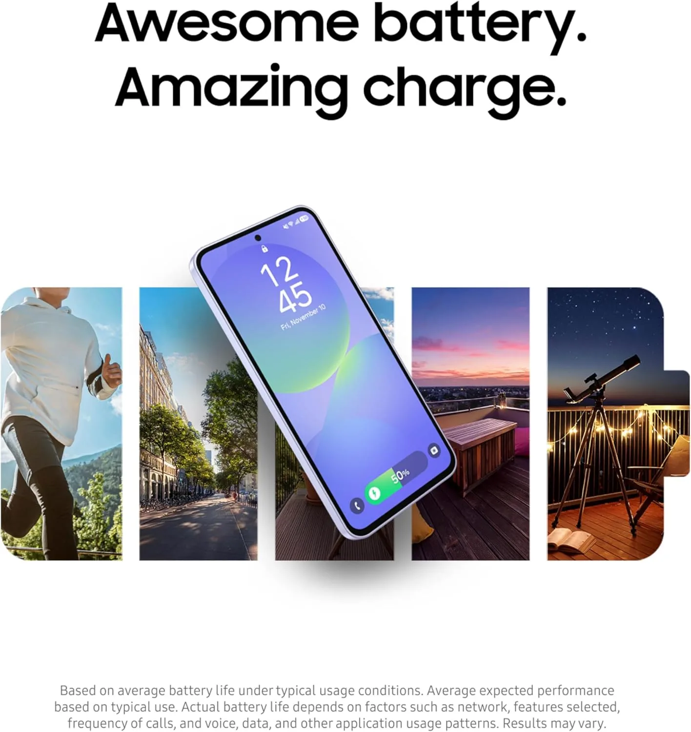 Samsung Galaxy A36 5G A Series, 128GB Unlocked Android Smartphone, AMOLED Display, Rugged Design, 5G Connectivity