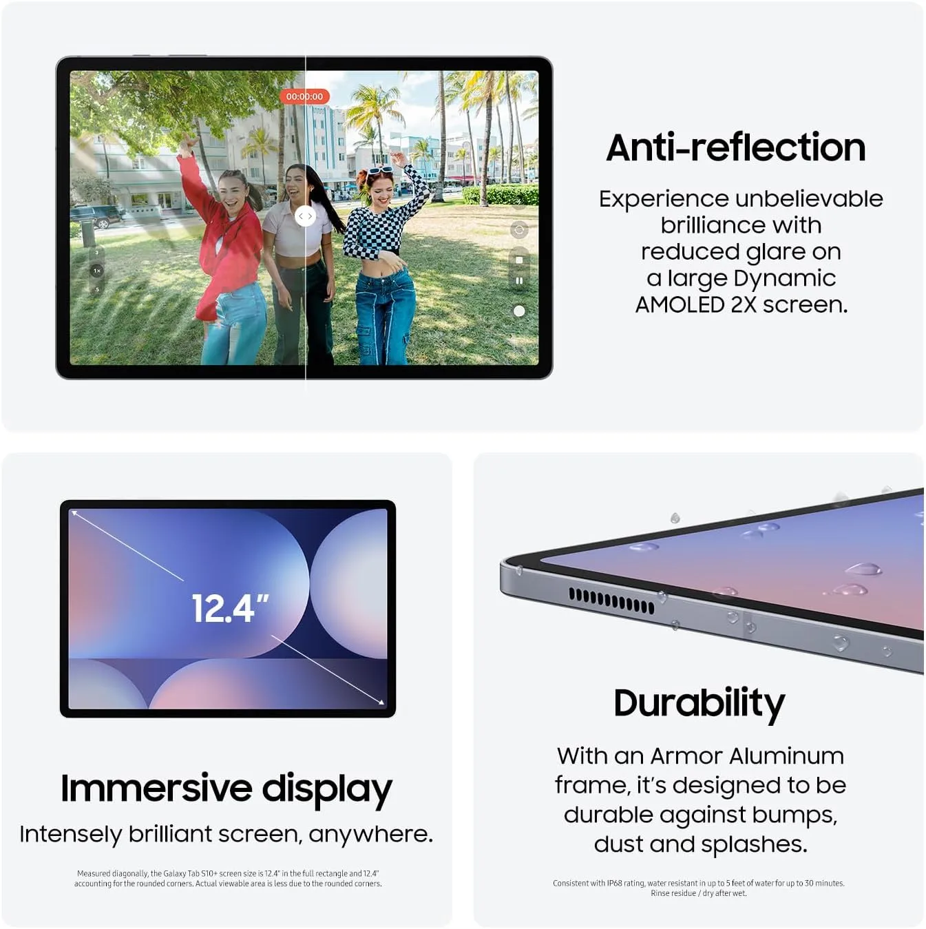 Samsung Galaxy Tab S10+ Plus 12.4-inch Wi‑Fi Tablet with S Pen