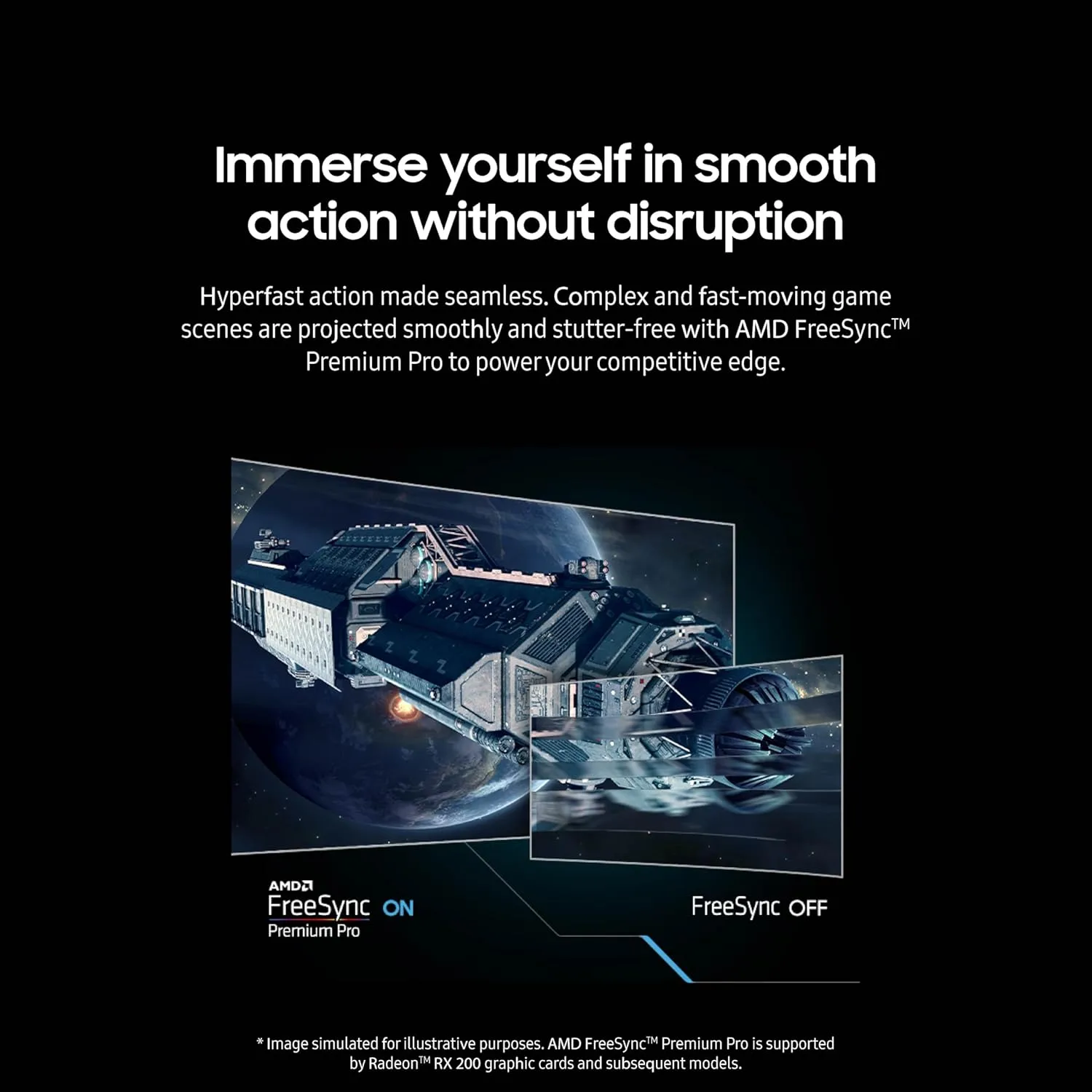 SAMSUNG 49" Odyssey G9 DQHD 1000R Curved Gaming Monitor, 240Hz, 1ms, VESA DisplayHDR 1000