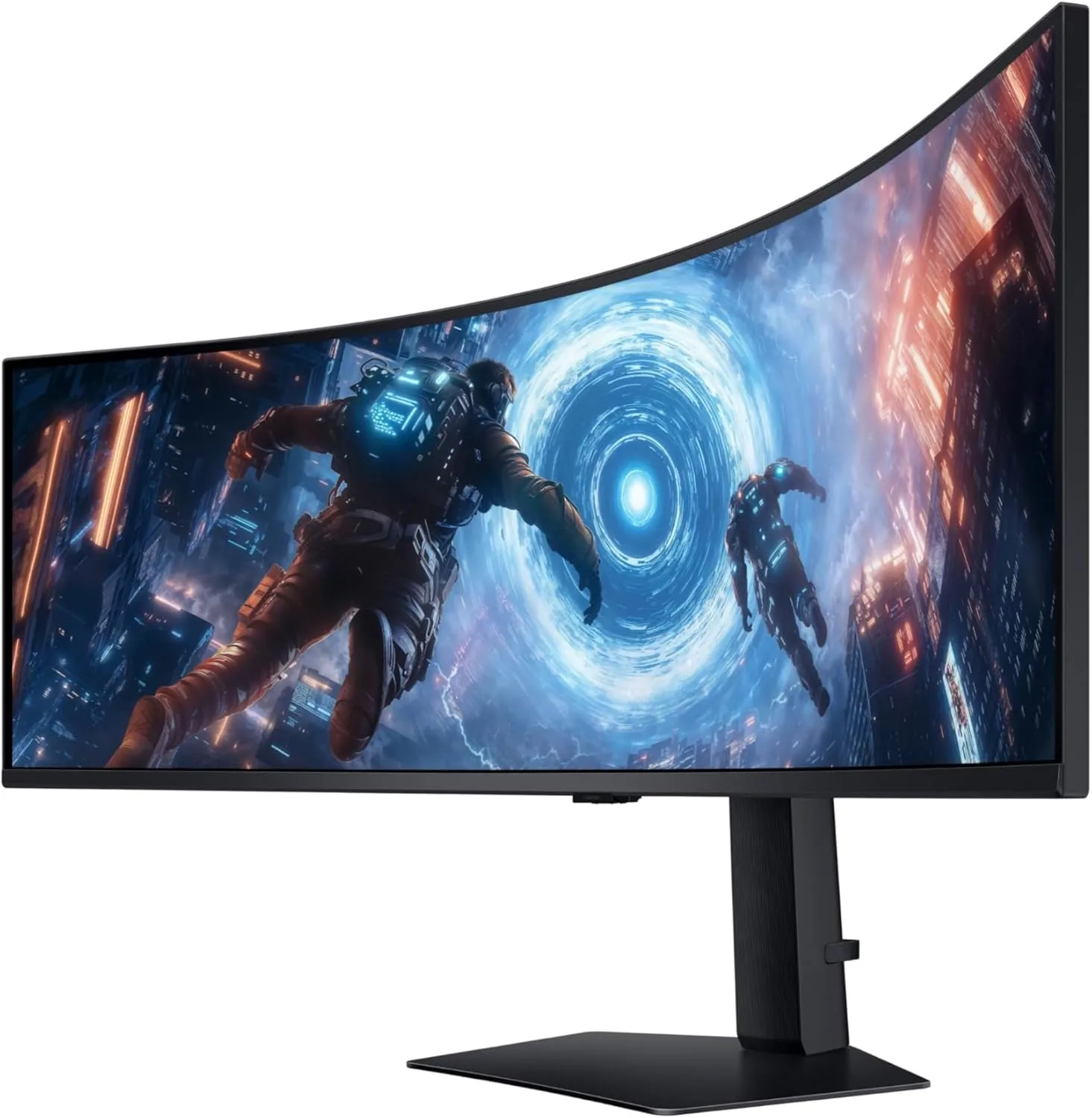 SAMSUNG 49-inch Odyssey G9 (G91F) DQHD, 144Hz, Curved Gaming Monitor, Ultra-Wide 32:9 Screen, DisplayHDR 600, AMD FreeSync™ Premium Pro, Ergonomic Stand, LS49FG910ENXZA, 2025 Monitor Only