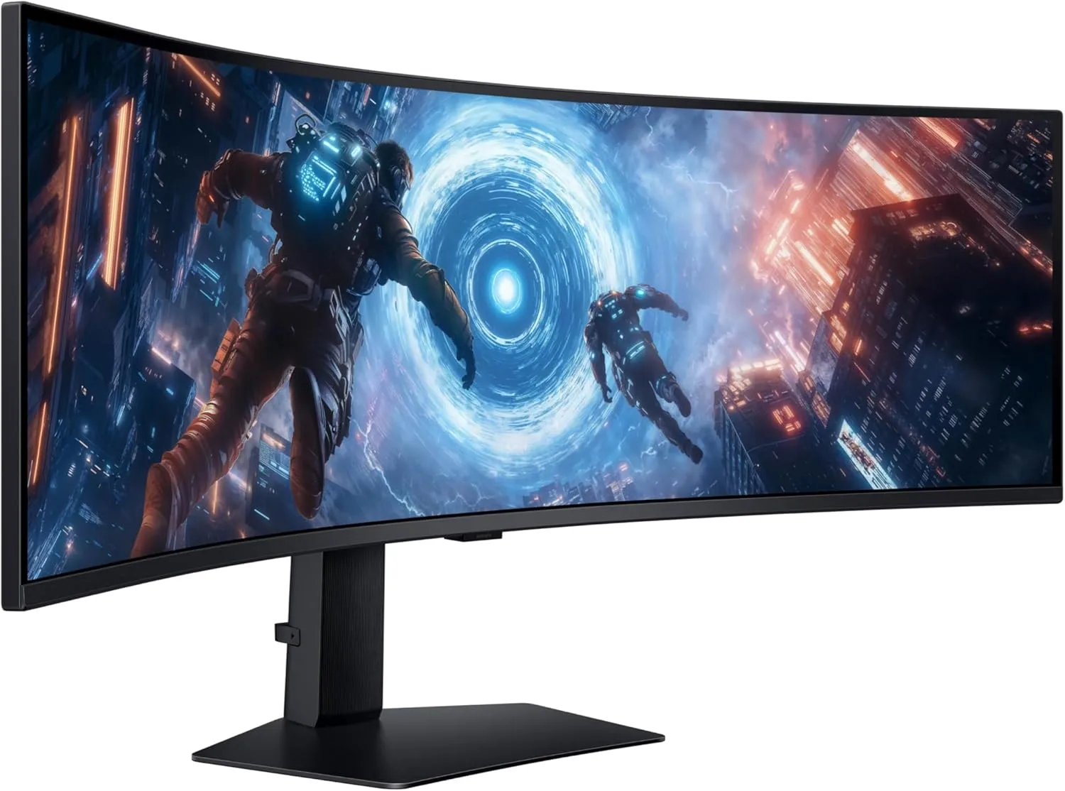 SAMSUNG 49-inch Odyssey G9 (G91F) DQHD, 144Hz, Curved Gaming Monitor, Ultra-Wide 32:9 Screen, DisplayHDR 600, AMD FreeSync™ Premium Pro, Ergonomic Stand, LS49FG910ENXZA, 2025 Monitor Only