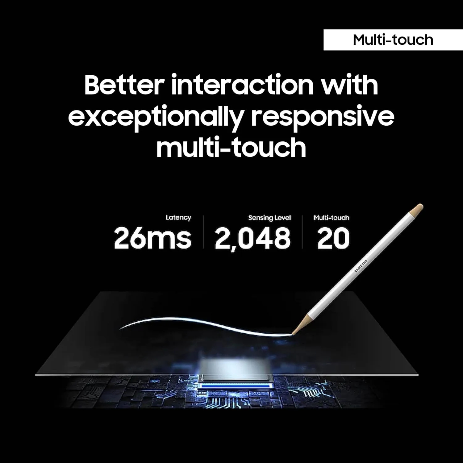 Samsung WM85B 85in Interactive Digital Whiteboard Flip All-in-One Display