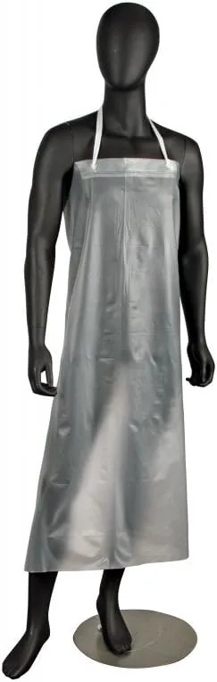 SAN JAMAR KNG 12-mil Vinyl Dishwashing Apron, One Size, Clear