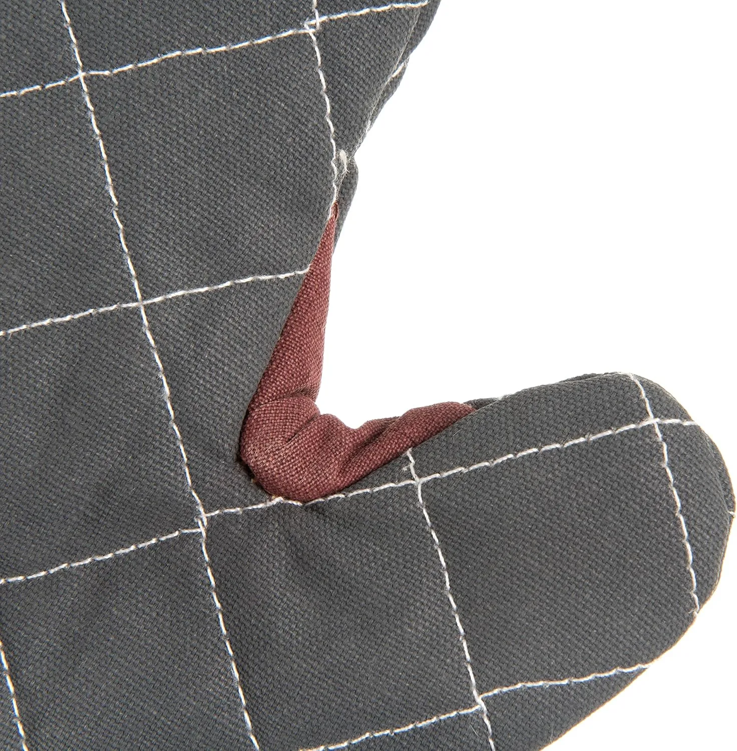 San Jamar Bestguard Oven Mitt with Reinforced Webguard Plus, Cotton, 15 Inches, Black