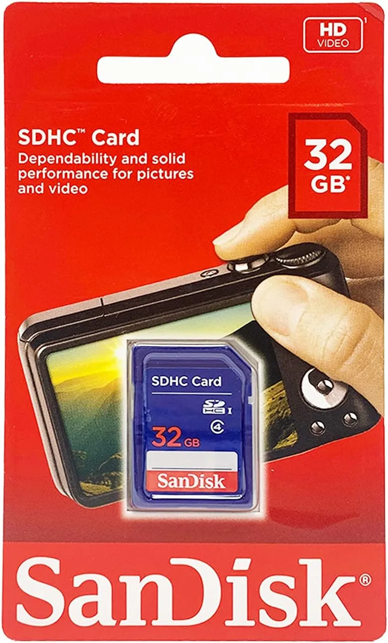 SanDisk SDHC (Secure Digital High Capacity) Memory Card, 32GB