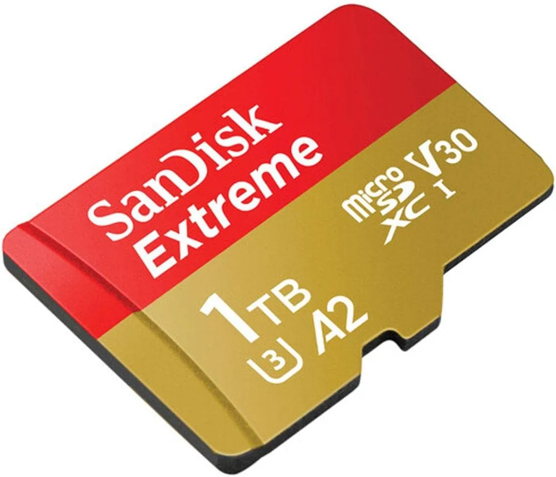 SanDisk Extreme 1TB UHS-I U3 microSDXC Memory Card with SD Adapter