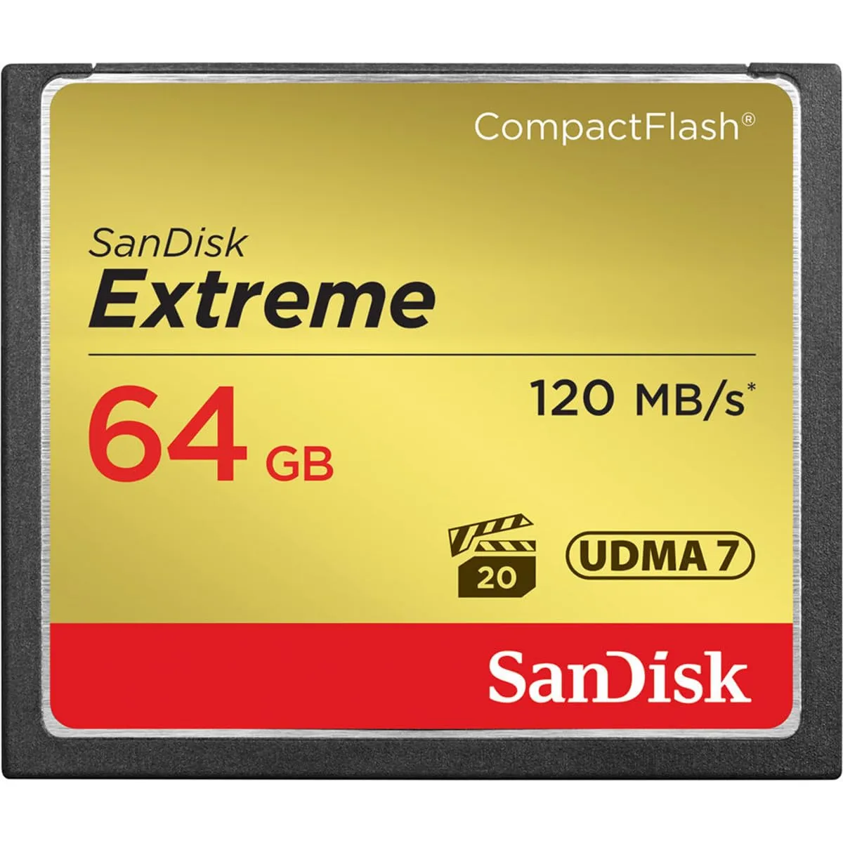 Sandisk Extreme CompactFlash Memory Card - 64 GB (SDCFXS-064G-A46)