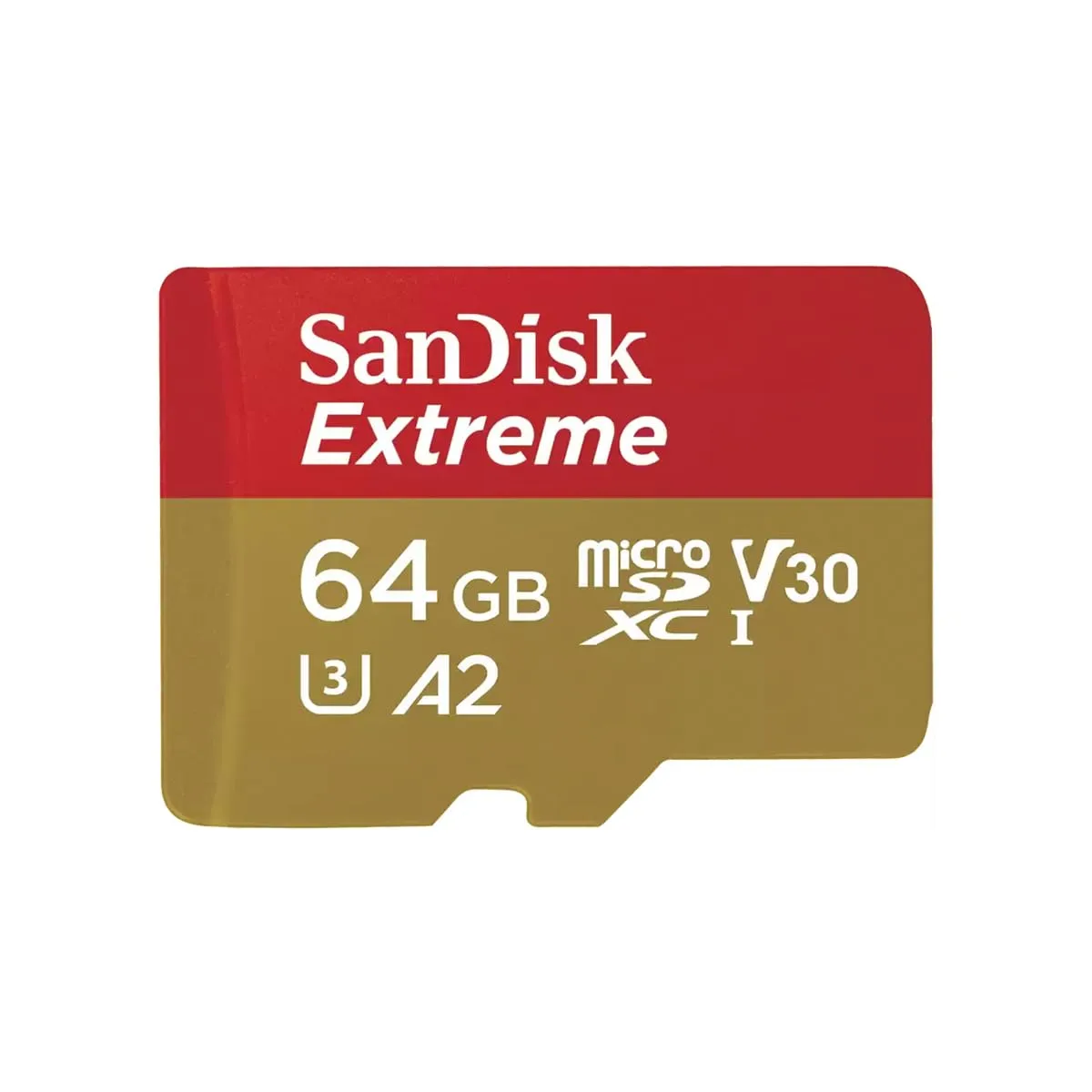 SanDisk Extreme 64GB microSDXC UHS-I V30 A2 Memory Card