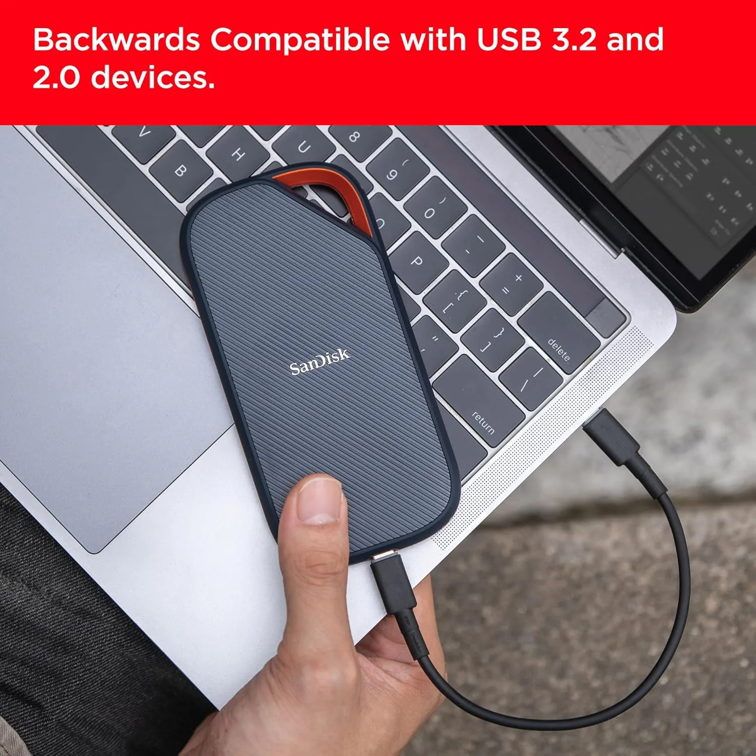 SanDisk Extreme PRO 2TB Portable SSD (USB4) — 3800 MB/s, IP65