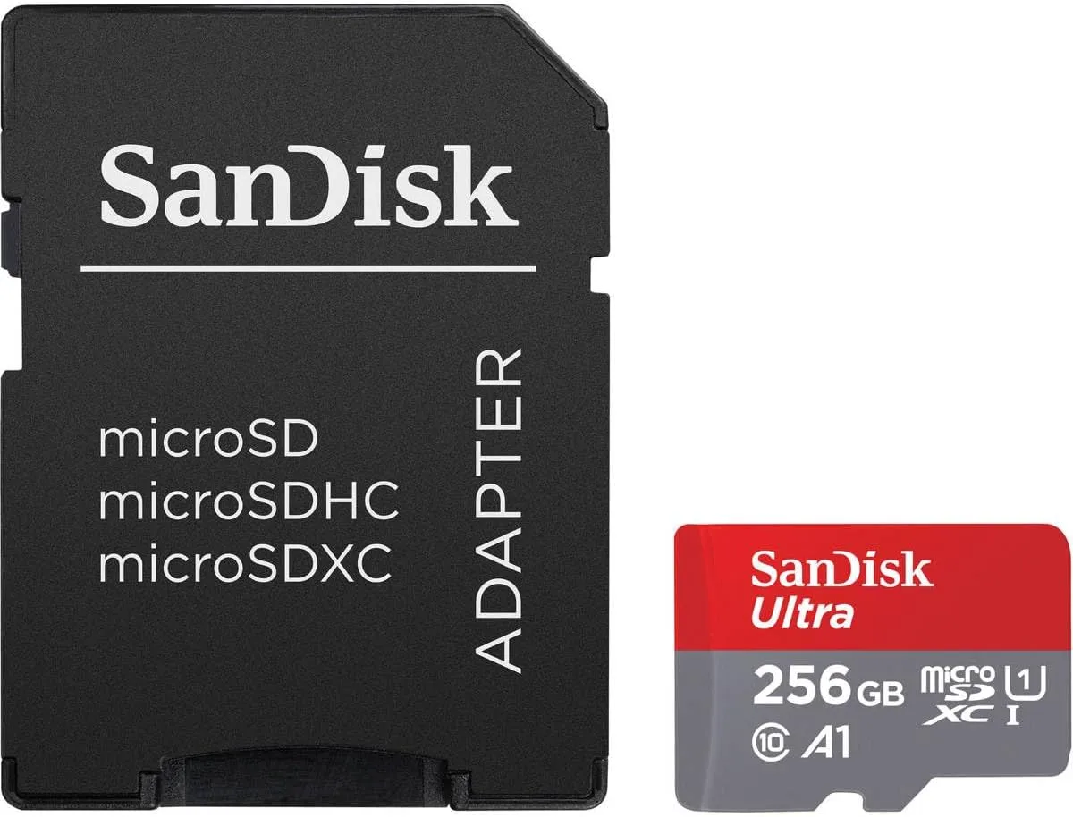 SanDisk Ultra 256GB UHS-I microSDXC Memory Card with SD Adapter