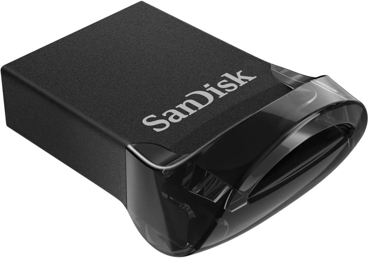 SanDisk Ultra Fit USB 3.1 Flash Drive, 128GB, Black SDCZ430-128G-A46