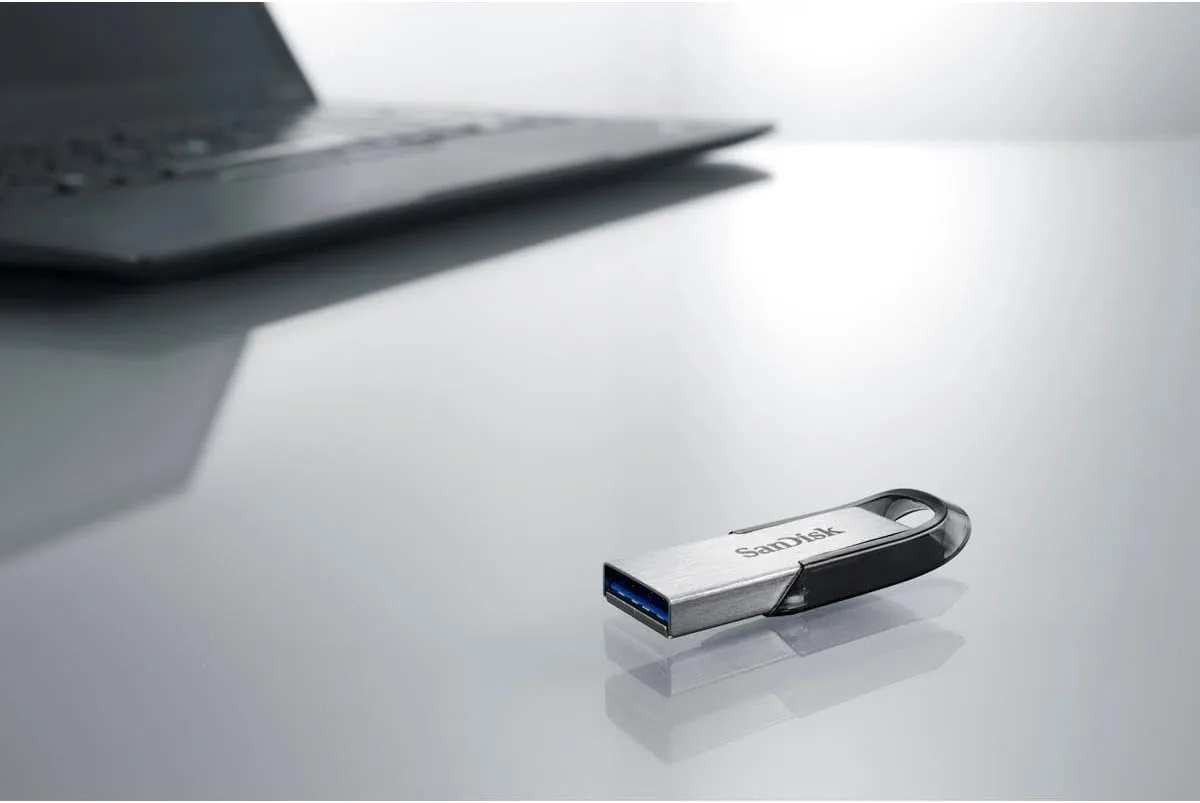 Sandisk Ultra Flair USB Flash Drive, 64 GB, Silver (SDCZ73-064G-A46)