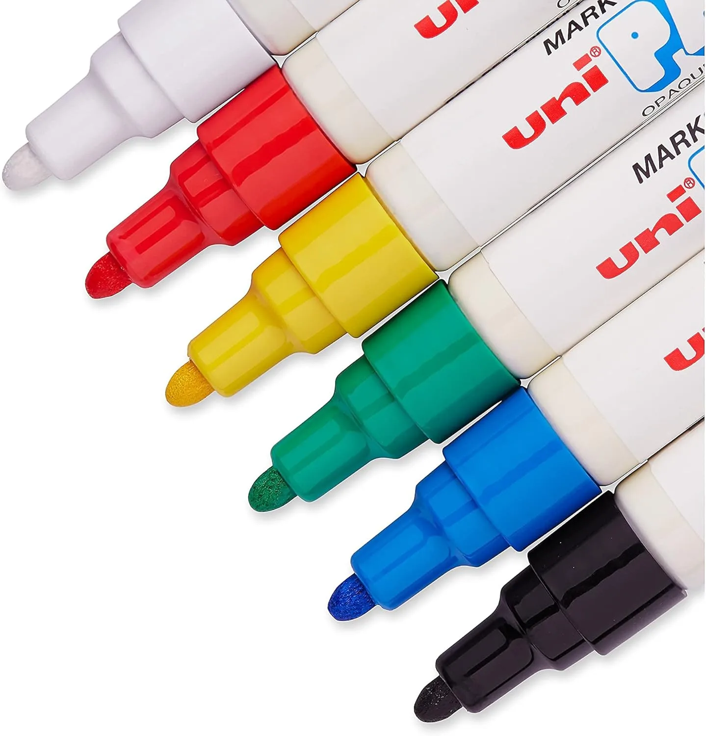 Sanford Uni Paint Markers, Medium Point, Assorted Colors, Pack Of 6