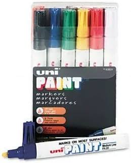 Sanford Uni Paint Markers, Medium Point, Assorted Colors, Pack Of 12