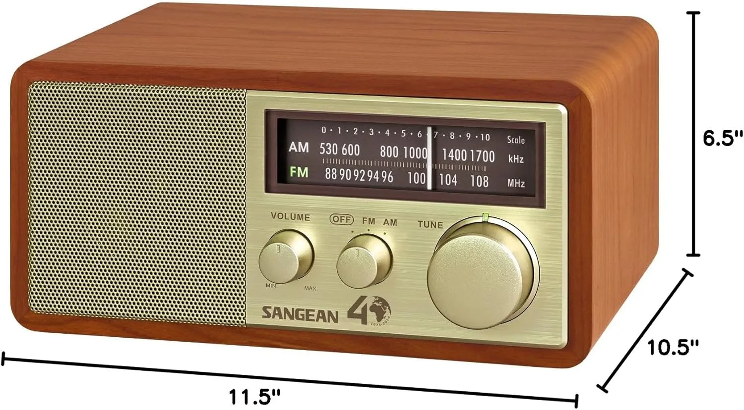 Sangean WR-11SE AM/FM Table Top Radio 40th Anniversary Edition Walnut WR-11SE Radio
