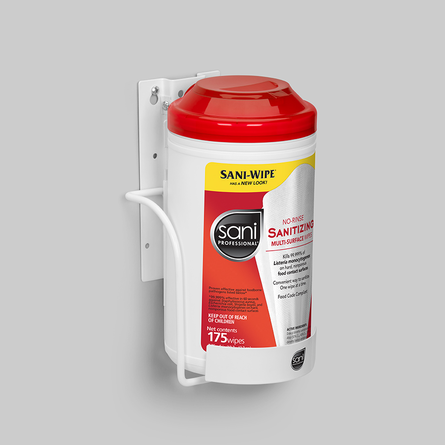 Sani Professional No Rinse Sanitizing Wipes XL 7.75" x 9" 95 Count 6 / cs