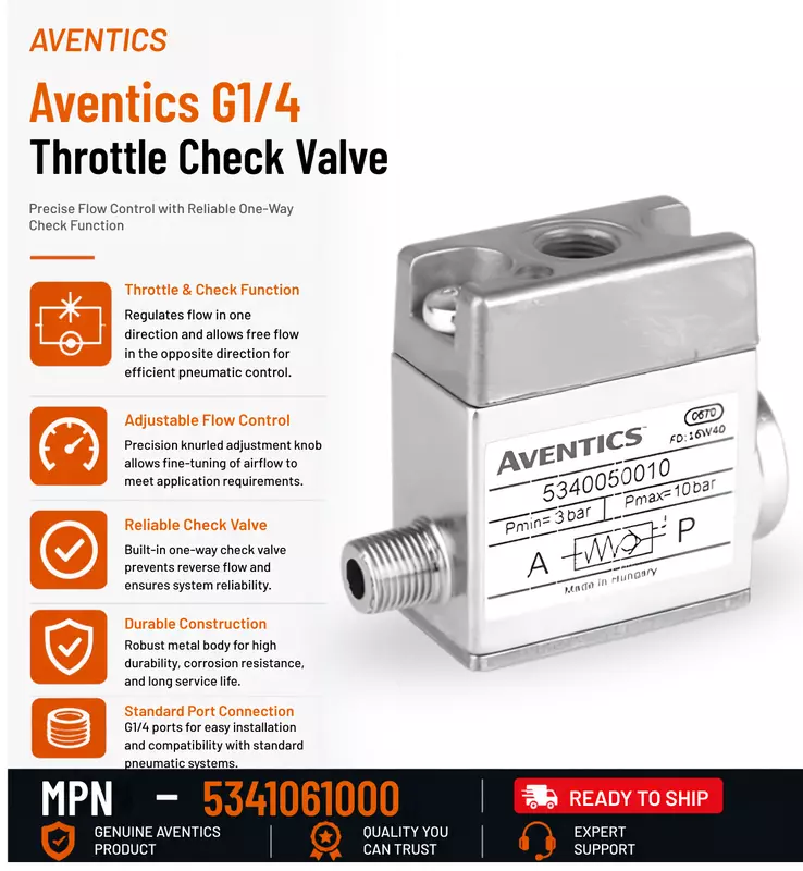Aventics Throttle Check Valve G1/4"