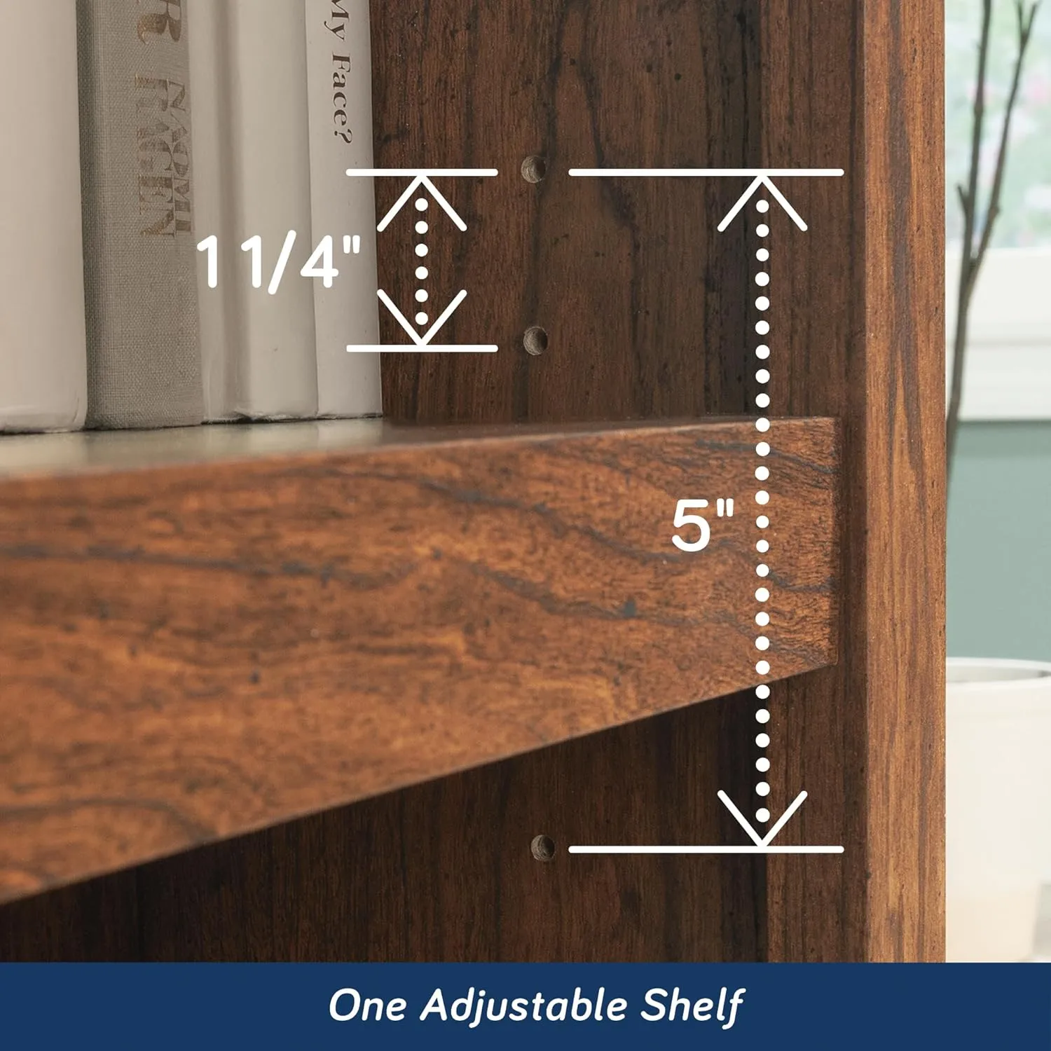 Sauder Select 2-Shelf Engineered Wood Bookcase