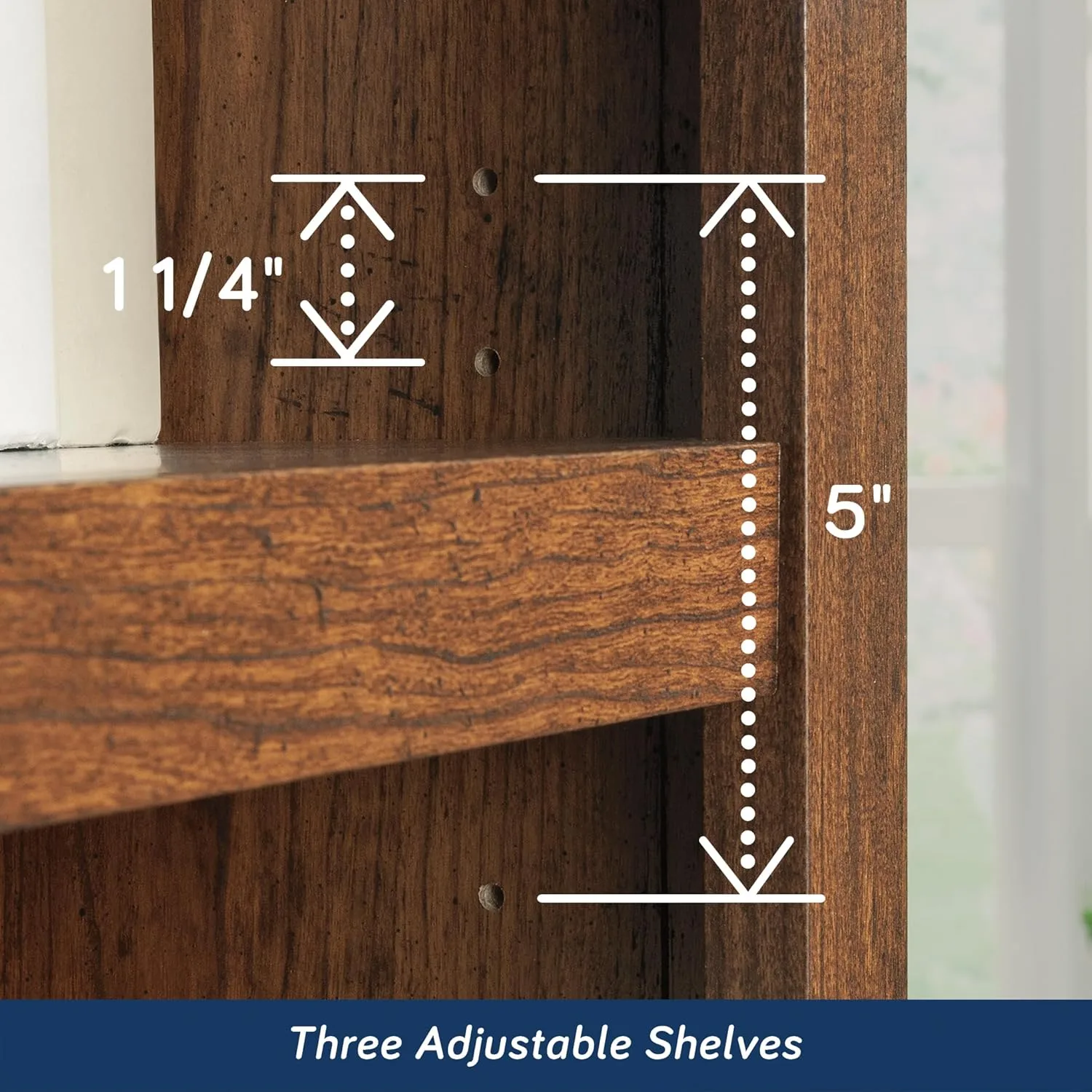 Sauder Select 5-Shelf Engineered Wood Bookcase